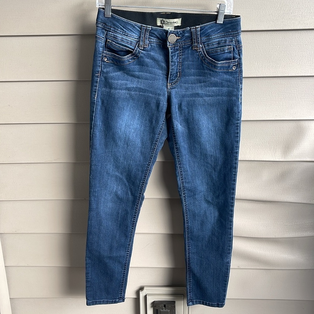Democracy Jeans Womens 4 Ab Technology Medium Wash Skinny Stretch Comfort Waist